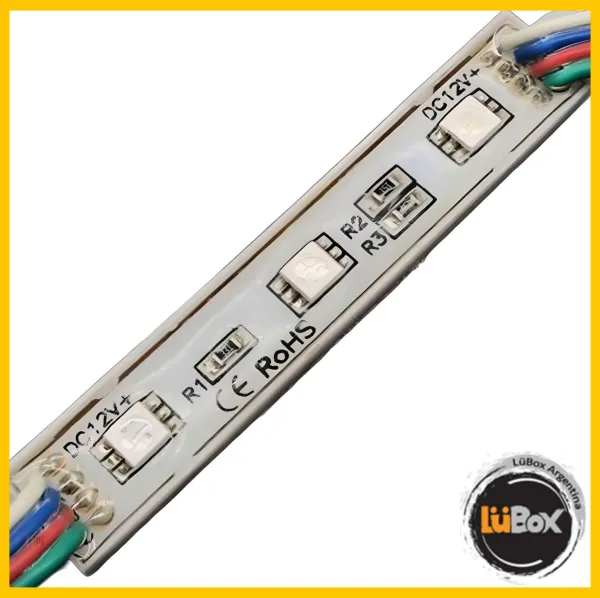 Modulo led RGB 7512 SMD - 100 unidades - 12V - M-led