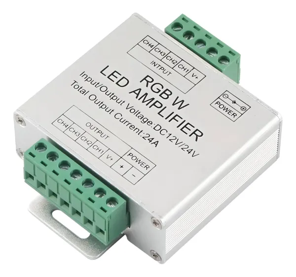 Amplificador RGB+W 12V/24V - 24A - M-Led