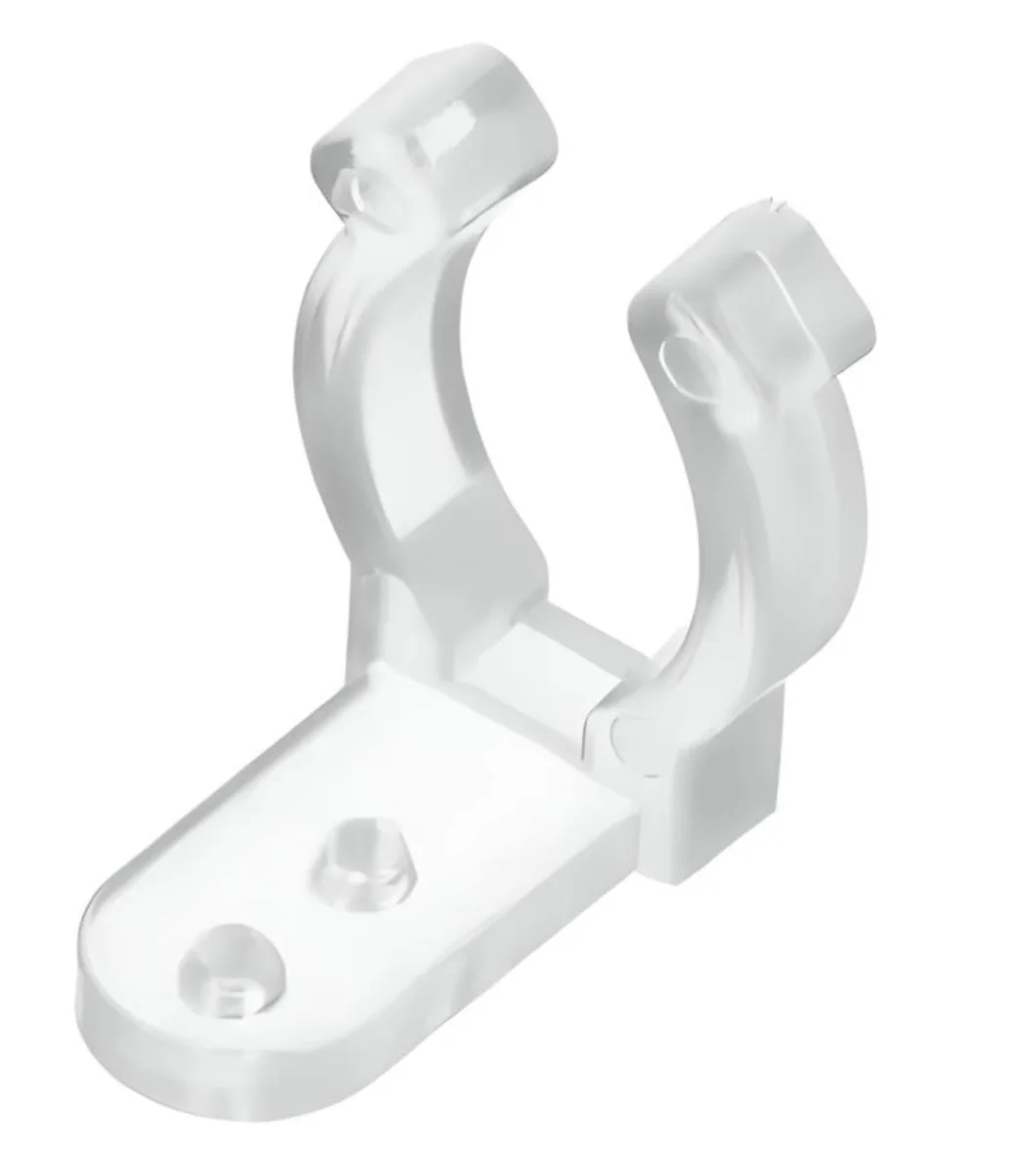 Clip PVC P/neon 360° 14*14mm