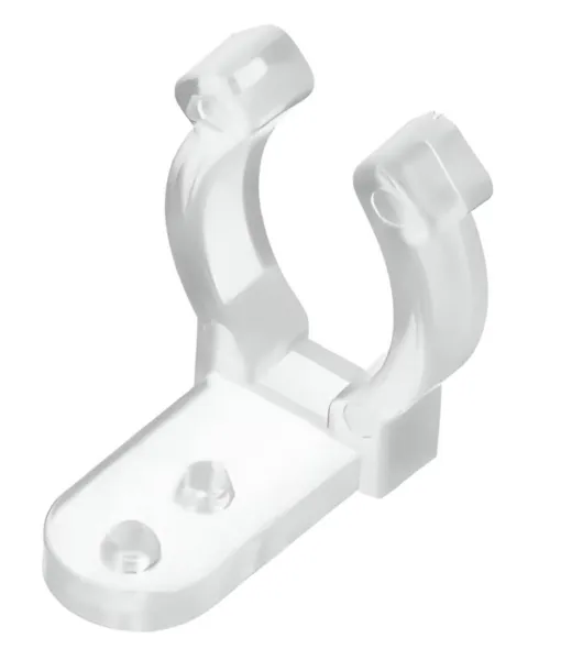 Clip PVC P/neon 360° 14*14mm
