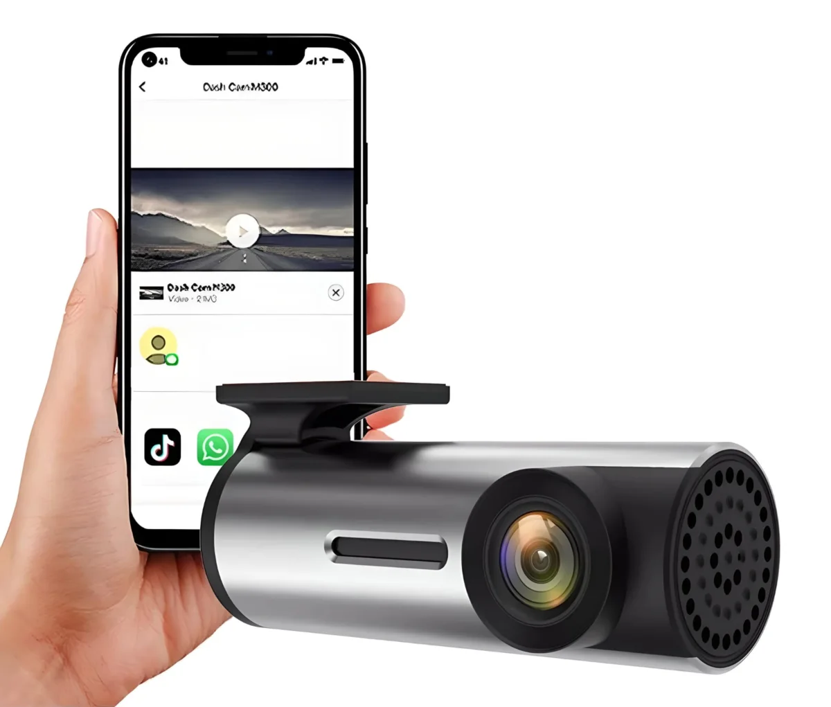 Camara Auto Chata Dvr Wifi Seguridad Hd Giro 360 Ruta Ciudad
