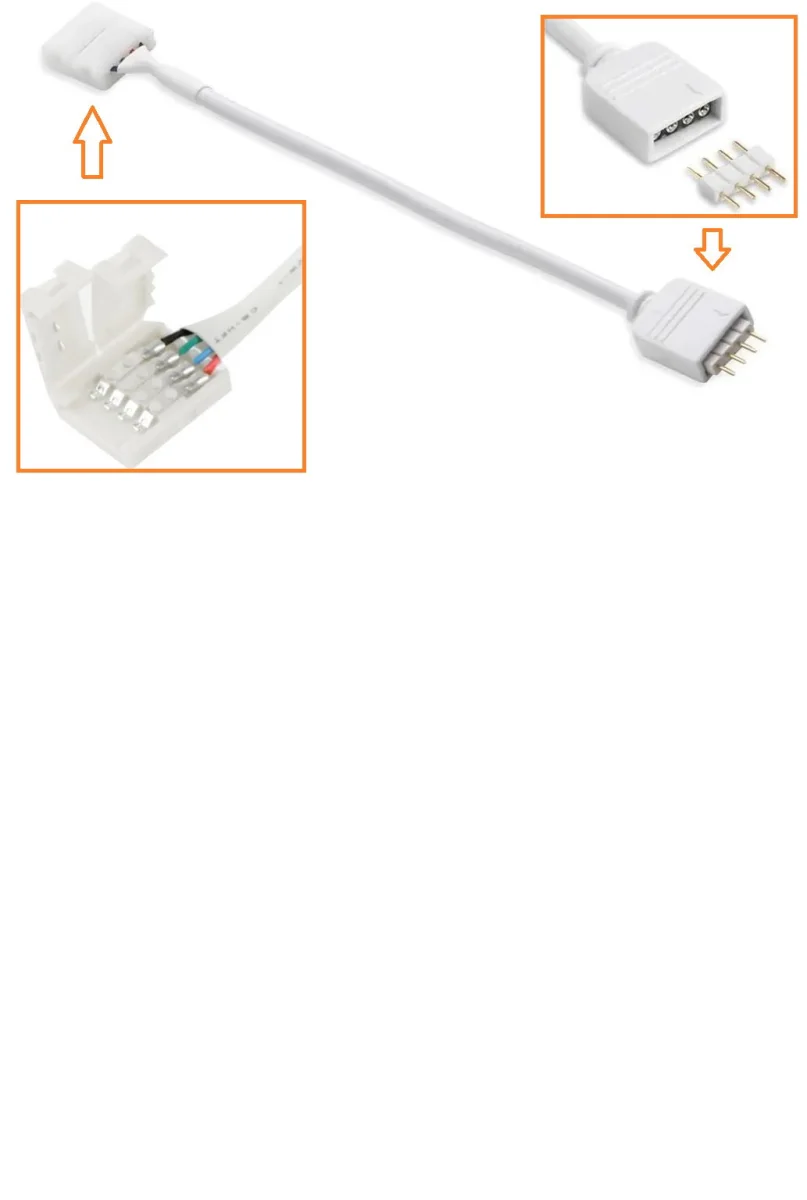 Conector Extensor RGB 4 pin