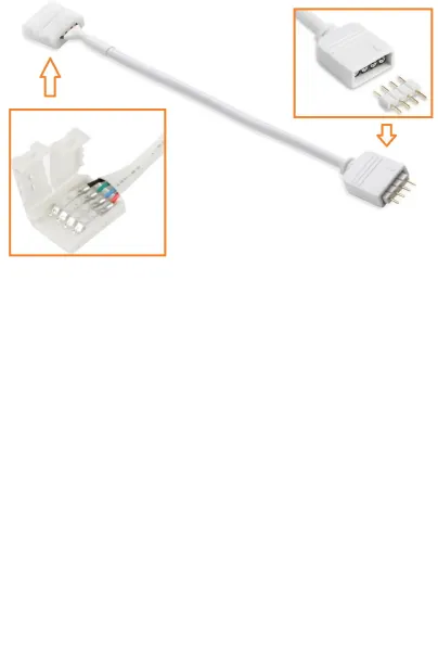 Conector Extensor RGB 4 pin