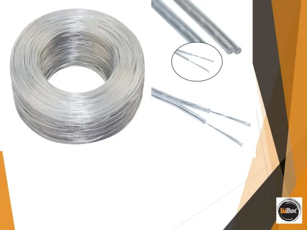 Cable Paralelo Bipolar 2*0,5mm CRISTAL x Mt