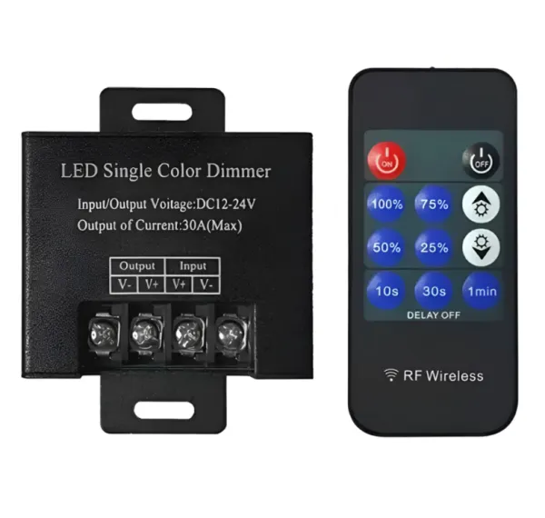 Dimmer Control Remoto 11 botones 30A 12/24v - NDL