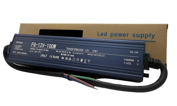 Fuente Switching Exterior 12V - 8.3A - 100W Para LED- M-Led