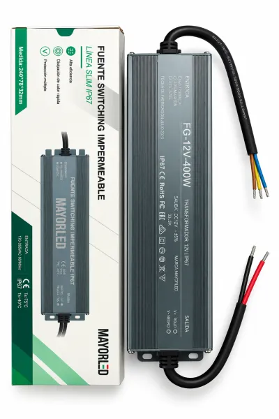Fuente Switching Exterior 12V - 33.33A - 400W Para LED- M-Led