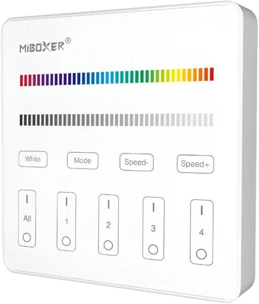 PANEL TOUCH WIRELESS RGB/RGBW DE 4 ZONAS-MILIGHT - NDL