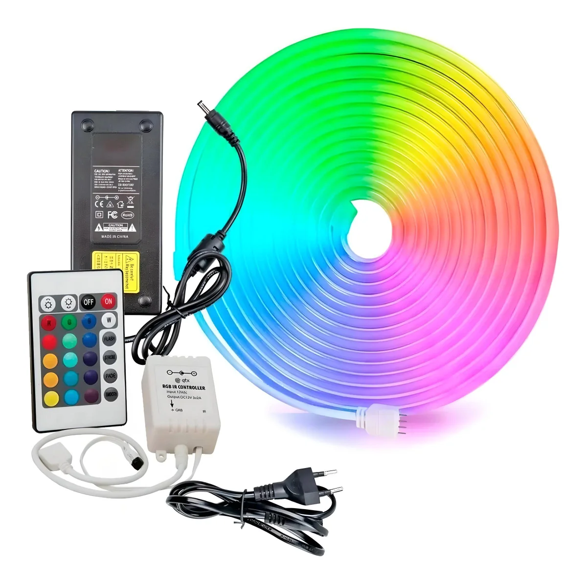 Kit Neon RGB 6*12mm x 4 Metros - Lubox