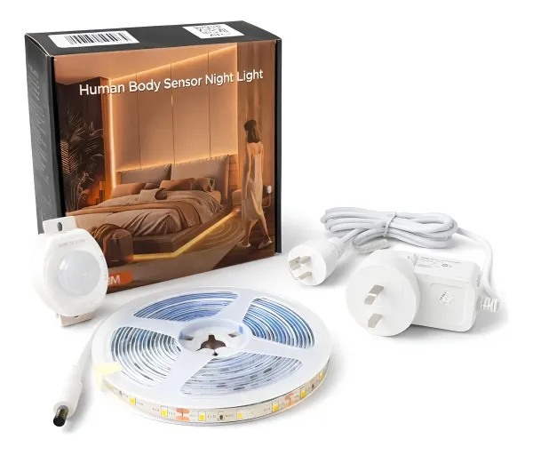 Kit Tira Led Con Sensor De Movimiento 2835 - 120 Led/m Blanco Cálido - STRONG