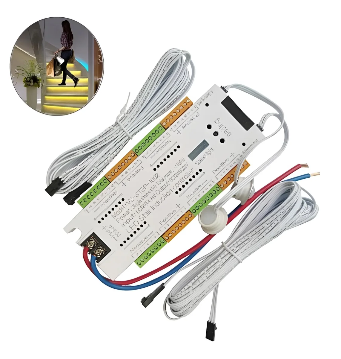 Controlador Escalera secuencial 32 Escalones 12v/24v - NDL