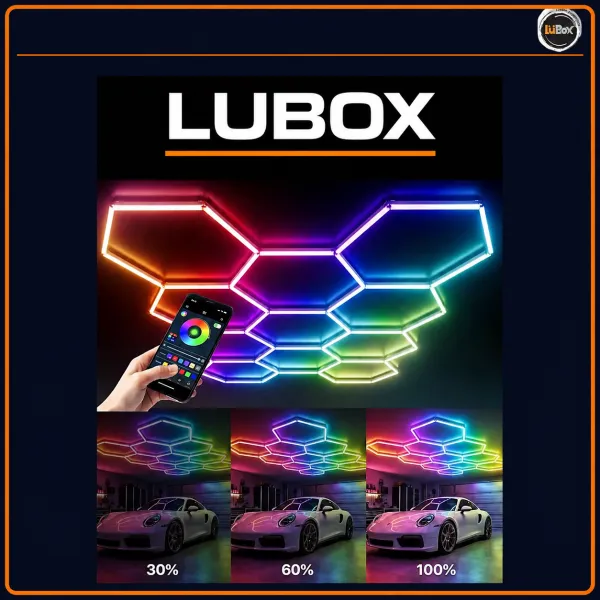 Luz LED Hexagonal PIXEL RGB 150W (4070 X 2350mm) - M-led