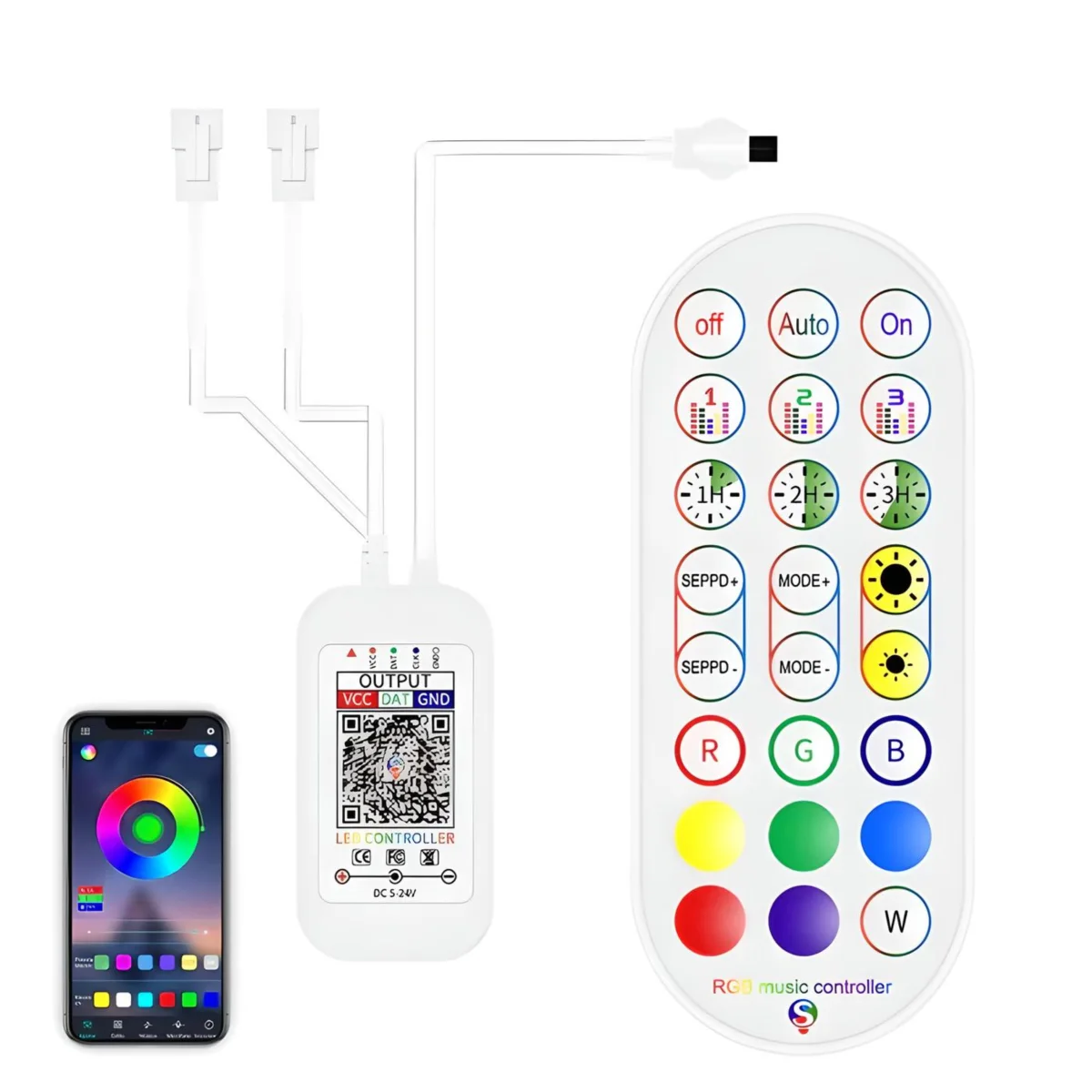 Controlador PIXEL Bluetooth APP Doble Salida - NDL