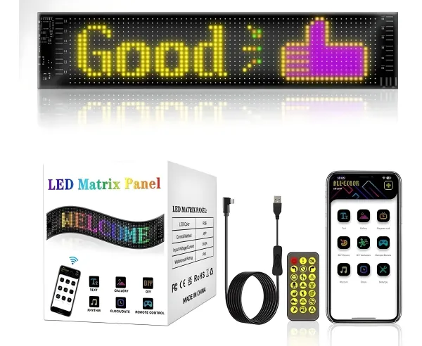 Panel Led Matrix 12*59,5Cm 5V/2A - Alic