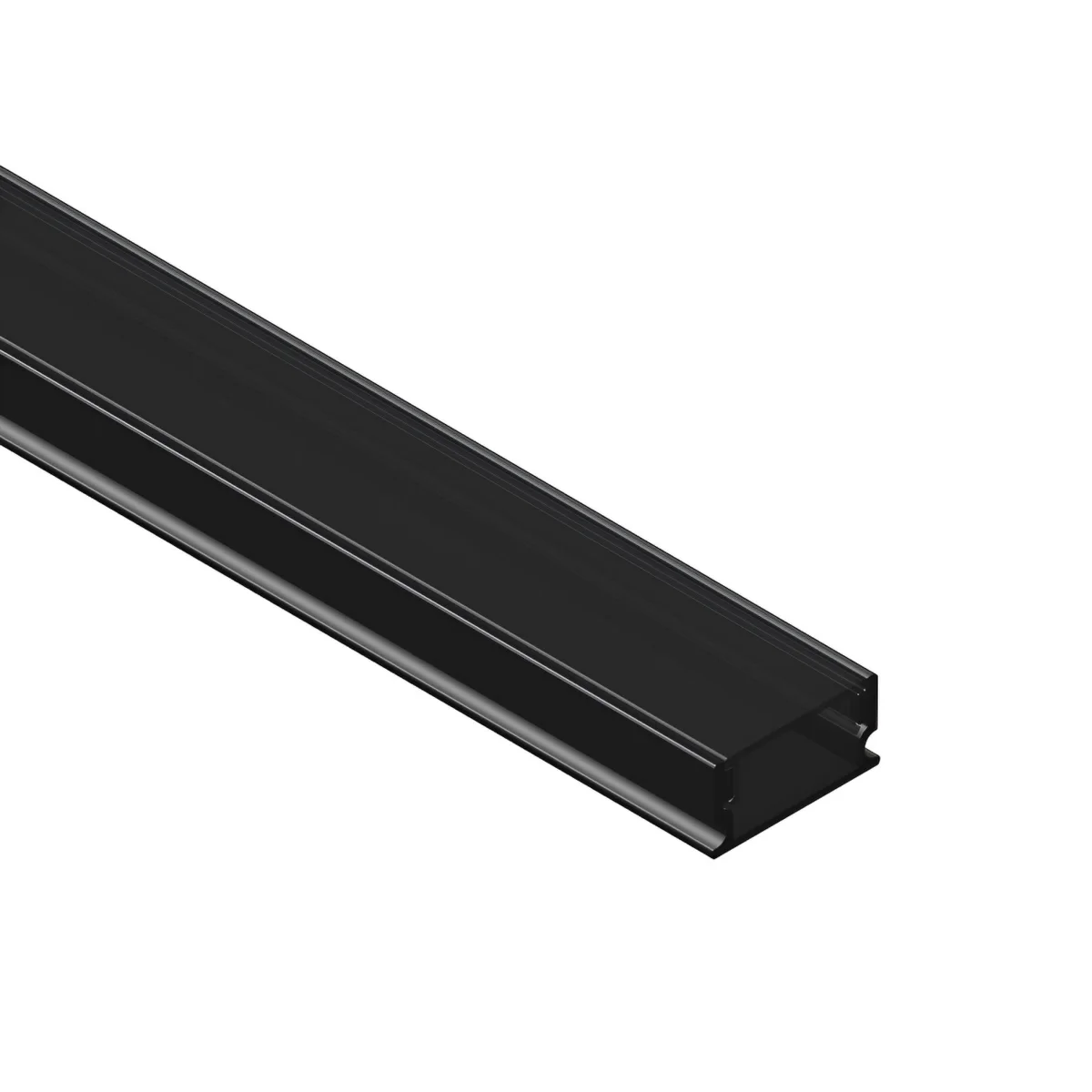 Perfil 100cm Aluminio NEGRO APLICAR 16.8*6.6Mm