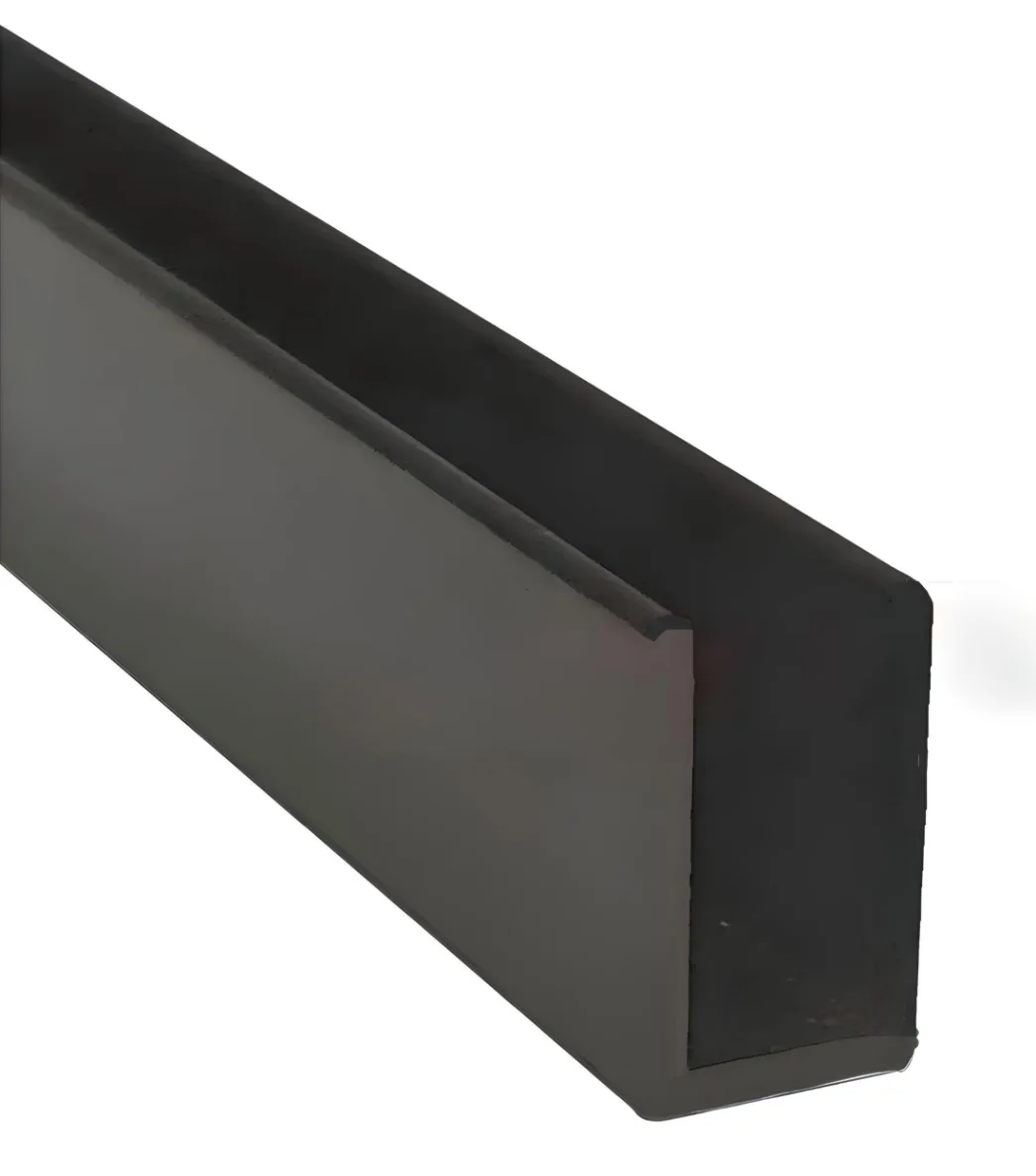 Perfil P/Neon 8*16Mn Alum x metro Grueso NEGRO