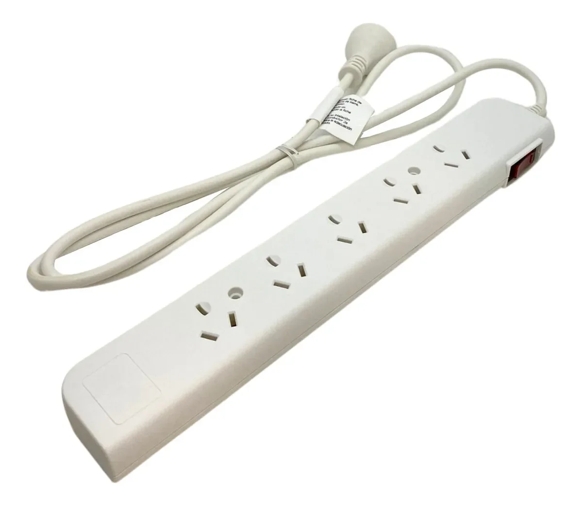 Zapatilla Prolongador 5 Tomas 10a + 1.5 Mts Blanco