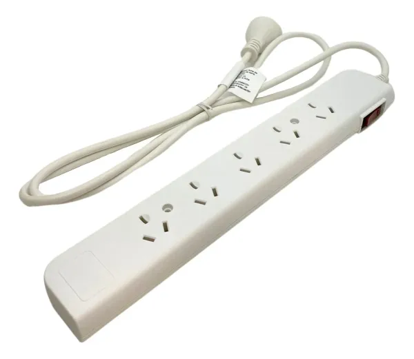 Zapatilla Prolongador 5 Tomas 10a + 1.5 Mts Blanco