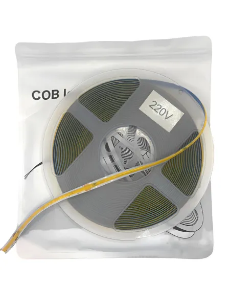 Tira led COB 240 Led/M - 10Mts - 8mm - 220v - Lubox