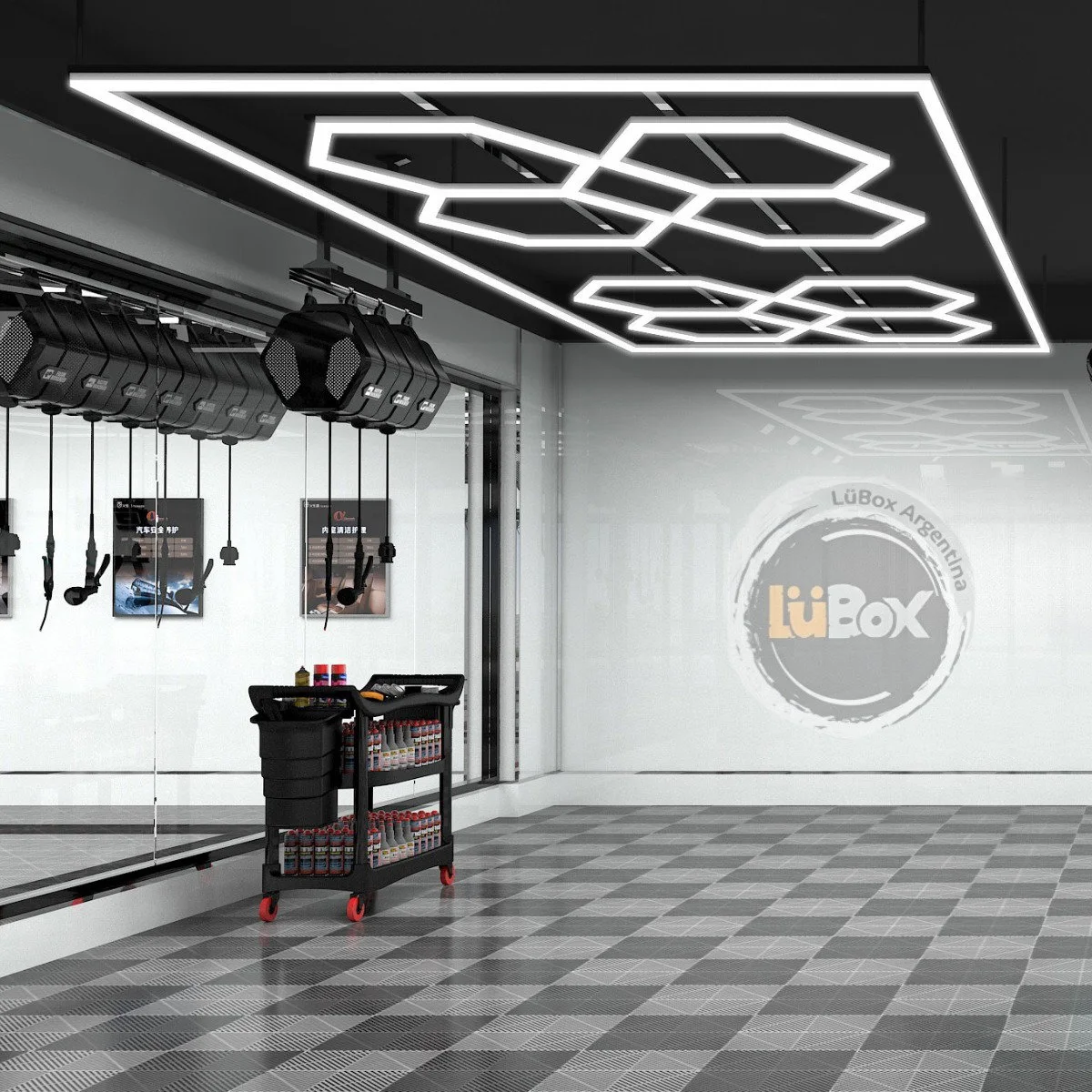 Hexagonal 220v Diseño ZT1038 - 2433mm*4840mm - M-Led